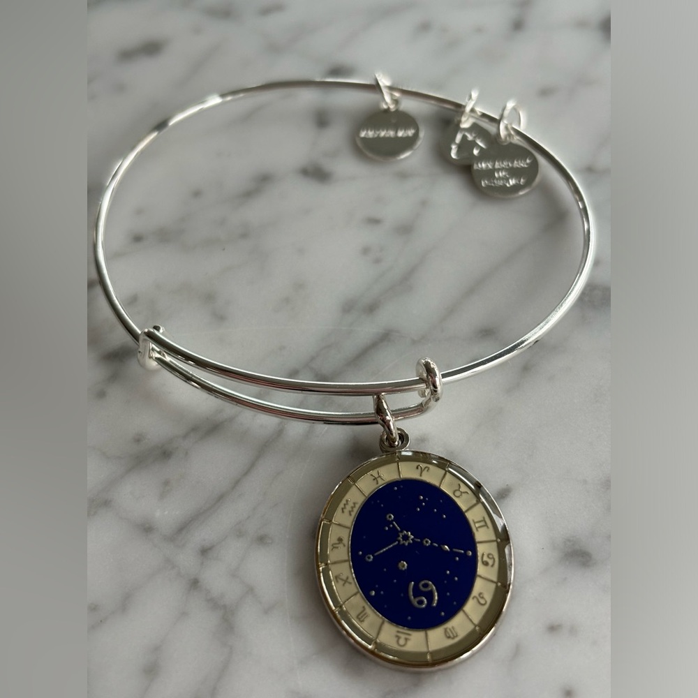 Alex and Ani Celestial Wheel Cancer Zodiac Sign Bracelet Silver